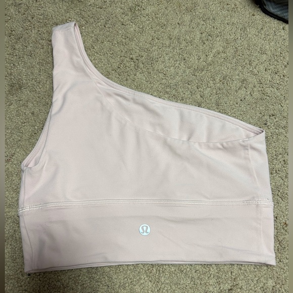 PINK Lululemon align asymmetrical bra. Light support, a/b cup. - Picture 2 of 6